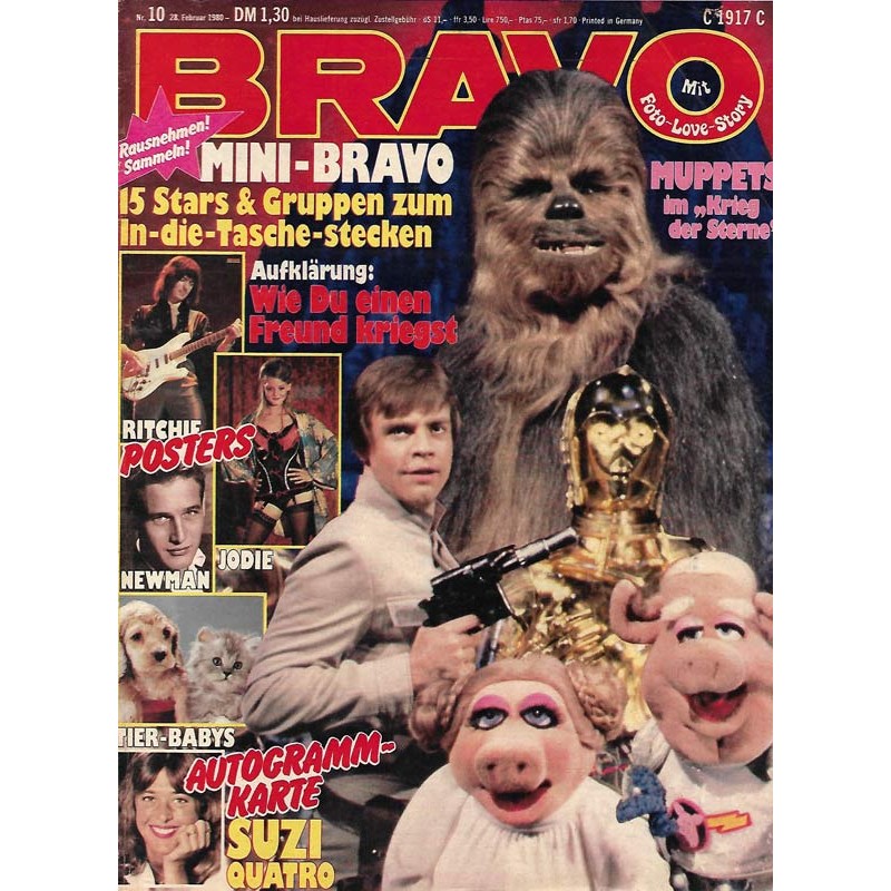 BRAVO Nr.10 / 28 Februar 1980 - Muppets im Krieg der Sterne