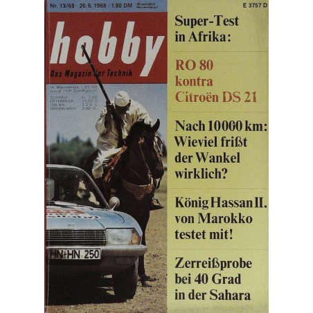 Hobby Nr.13 / 26 Juni 1968 - Super Test in Afrika