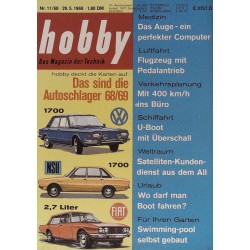 Hobby Nr.11 / 29 Mai 1968 - Das sind die Autoschlager