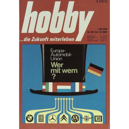 Hobby Nr.26 / 24 Dezember 1968 - Europa Automobil Union