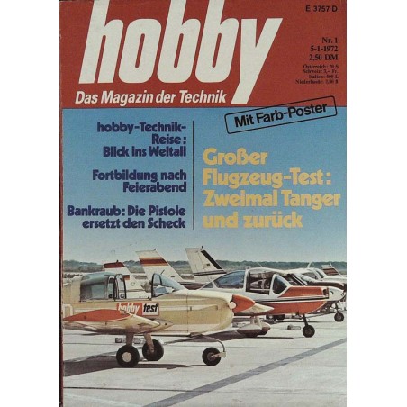 Hobby Nr.1 / 5 Januar 1972 - Großer Flugzeug-Test