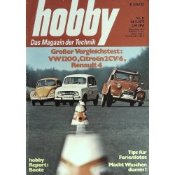 Hobby Nr.11 / 24 Mai 1972 - Großer Vergleichstest
