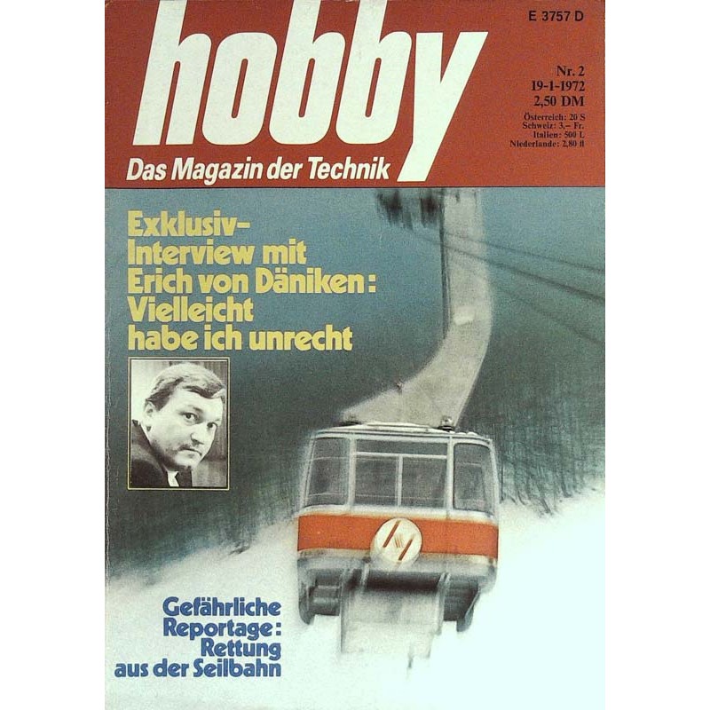 Hobby Nr.2 / 19 Januar 1972 - Rettung aus der Seilbahn