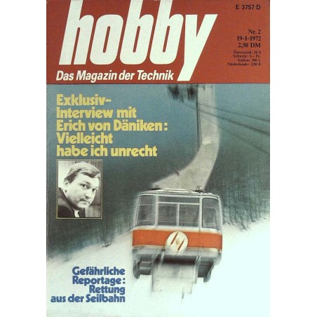 Hobby Nr.2 / 19 Januar 1972 - Rettung aus der Seilbahn