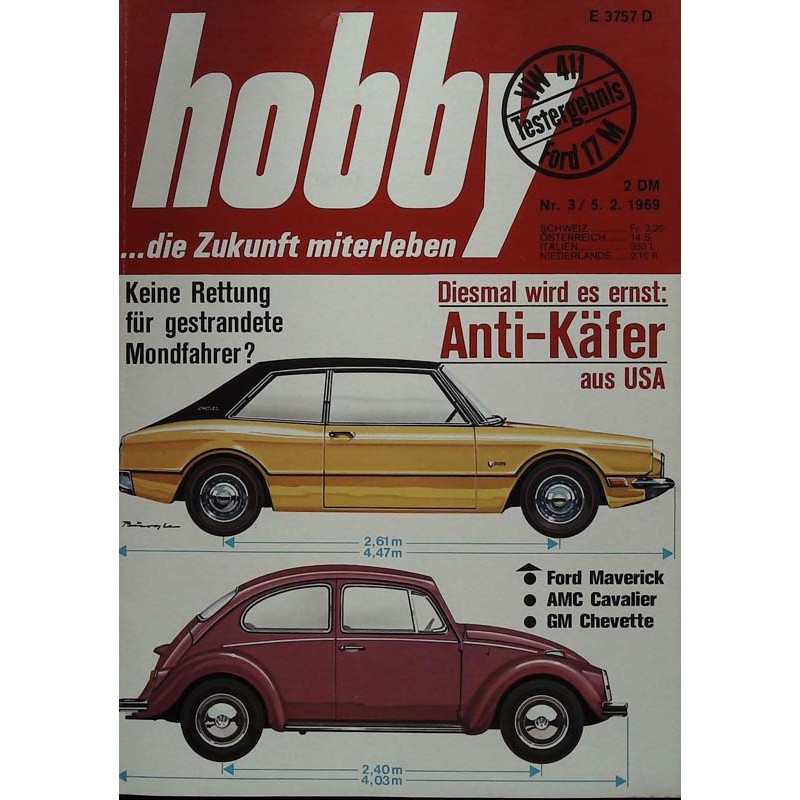 Hobby Nr.3 / 5 Februar 1969 - Anti Käfer aus USA
