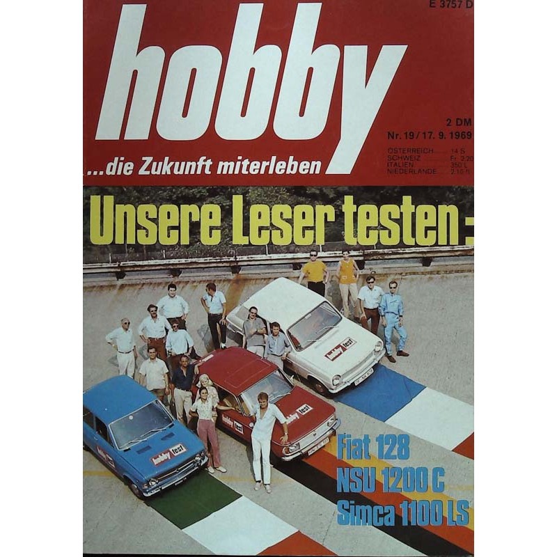 Hobby Nr.19 / 17 September 1969 - Unsere Leser testen