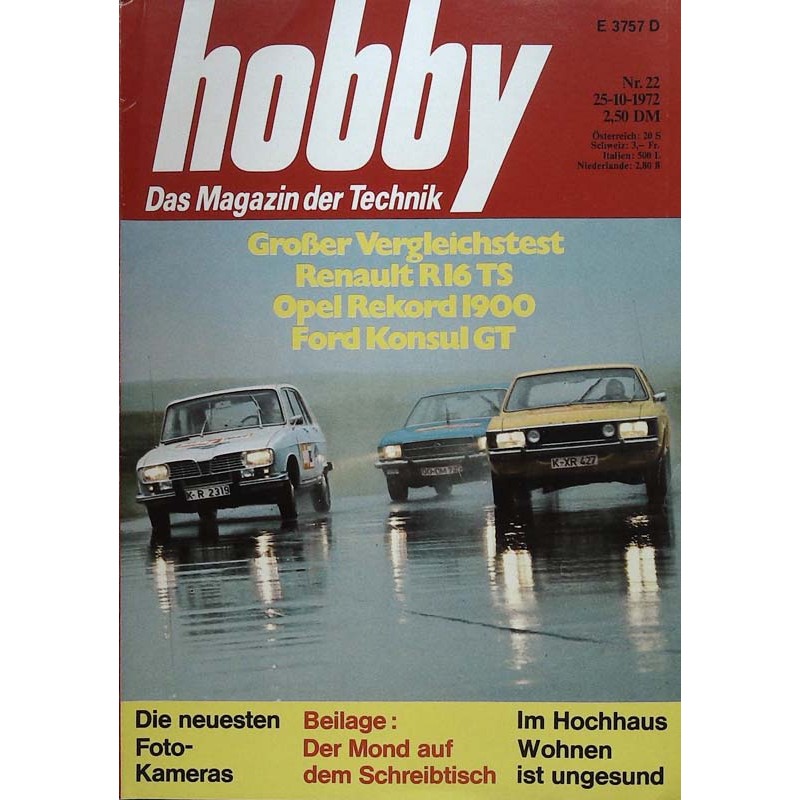 Hobby Nr.22 / 25 Oktober 1972 - Großer Vergleichstest