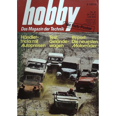 Hobby Nr.15 / 19 Juli 1972 - Testgeländewagen
