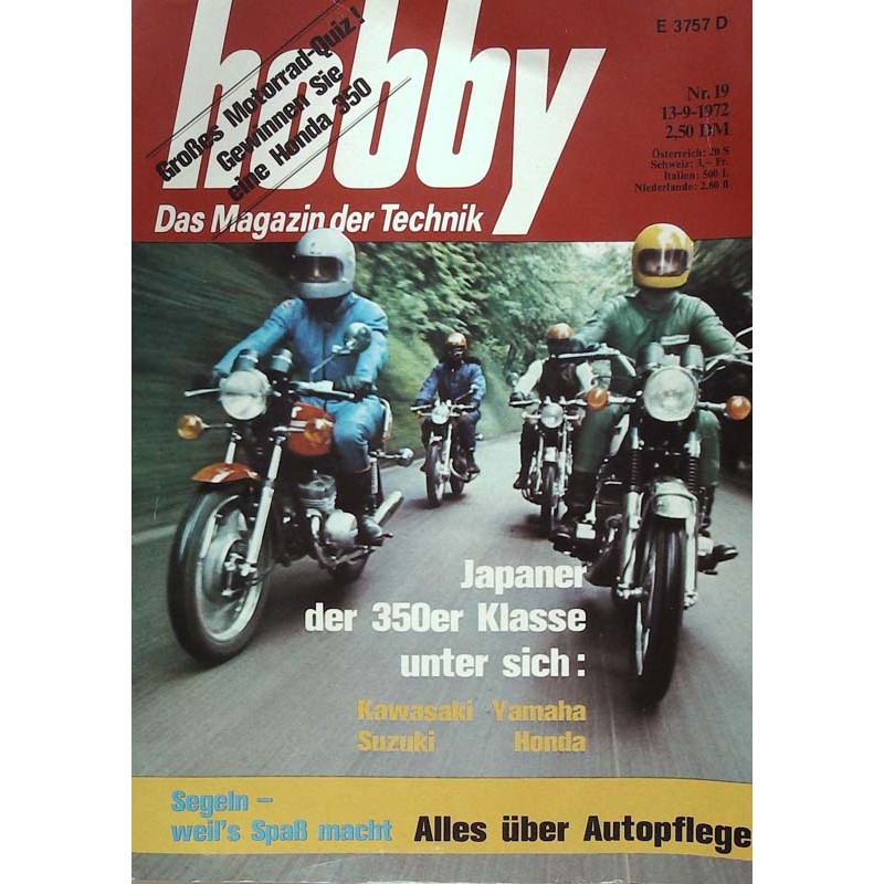 Hobby Nr.19 / 13 September 1972 - Japaner der 350er Klasse