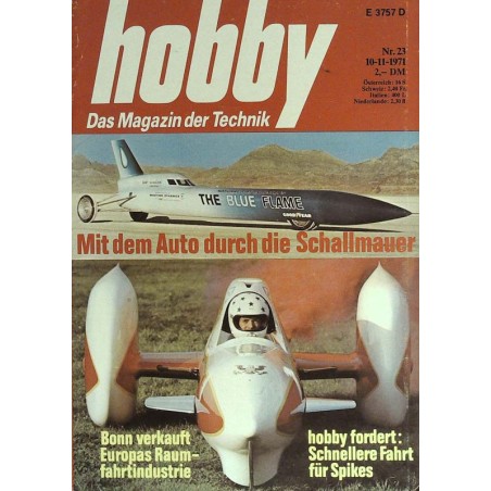 Hobby Nr.23 / 10 November 1971 - Die Schallmauer