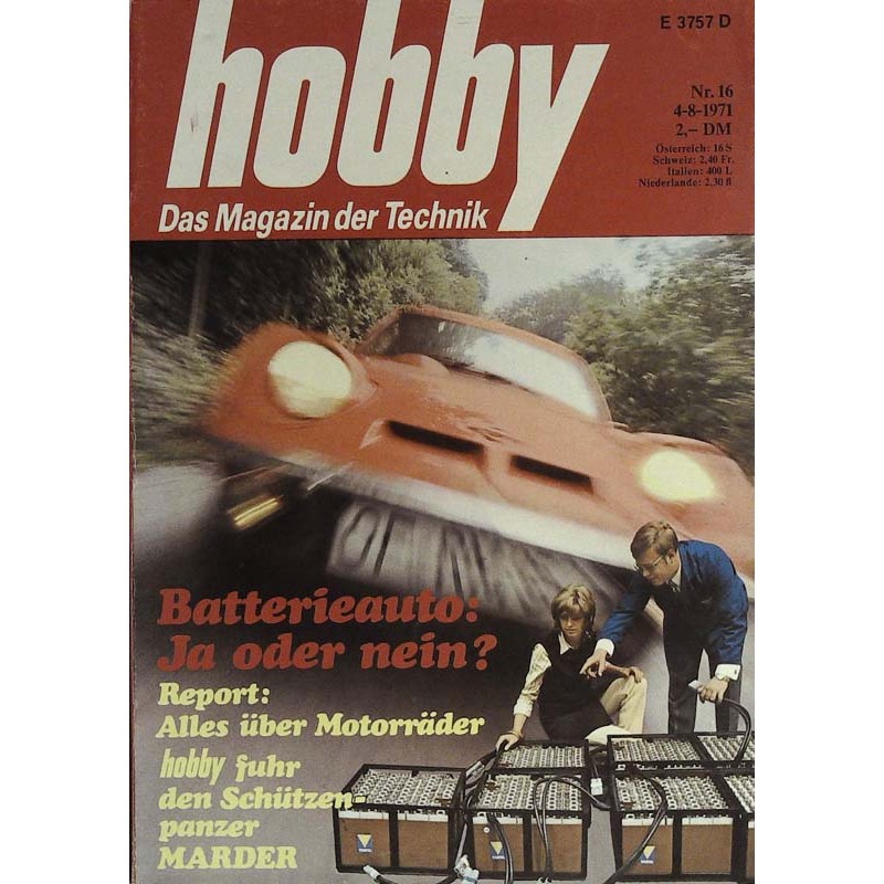 Hobby Nr.16 / 4 August 1971 - Batterieauto