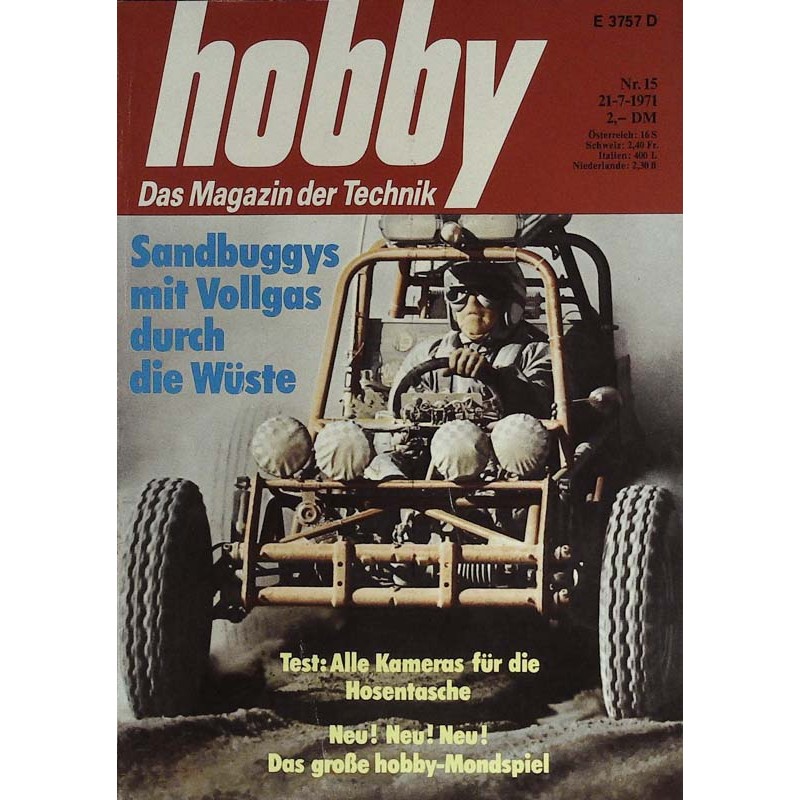 Hobby Nr.15 / 21 Juli 1971 - Sandbuggys mit Vollgas
