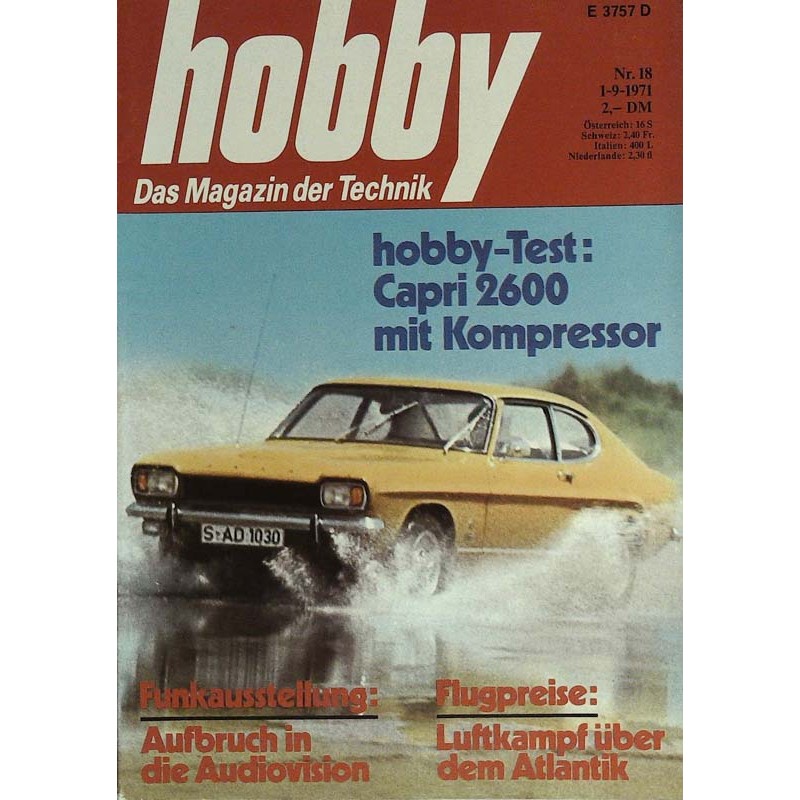 Hobby Nr.18 / 1 September 1971 - Ford Cabri 2600