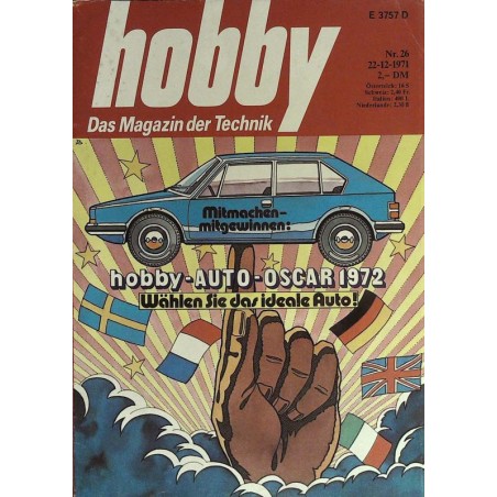 Hobby Nr.26 / 22 Dezember 1971 - Auto-Oscar 1972