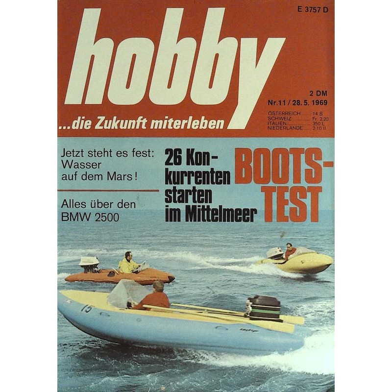 Hobby Nr.11 / 28 Mai 1969 - Bootstest