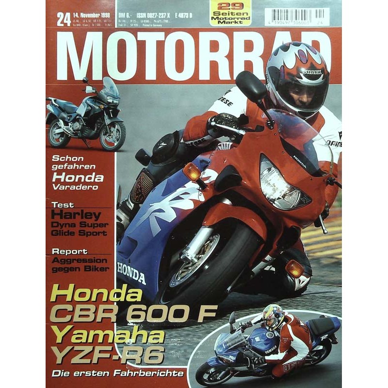 Motorrad Nr.24 / 14 November 1998 - Honda CBR 600 F