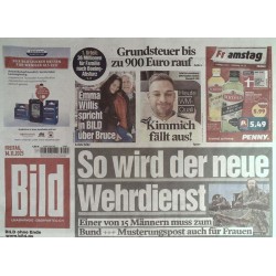 Bild Zeitung Freitag, 14 November 2025 - So wird der neue Wehrdienst
