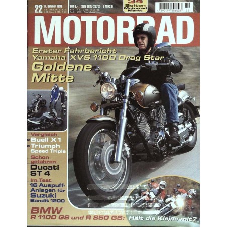 Motorrad Nr.22 / 17 Oktober 1998 - Goldene Mitte