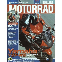 Motorrad Nr.18 / 22  August 1998 - Yamaha YZF-R6