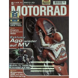 Motorrad Nr.13 / 13 Juni 1998 - Ago wieder auf MV