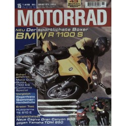 Motorrad Nr.15 / 11 Juli 1998 - BMW R 1100 S