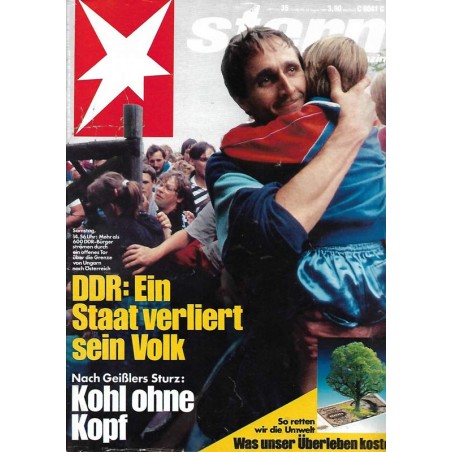 stern Heft Nr.35 / 24 August 1989 - DDR ein Staat verliert sein Volk