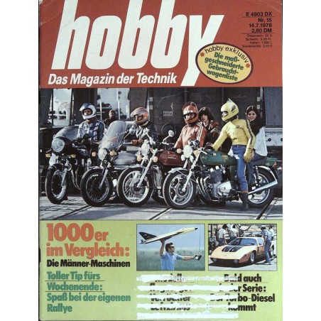 Hobby Nr.15 / 14 Juli 1976 - 1000er Vergleich