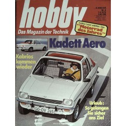 Hobby Nr.8 / 7 April 1976 - Opel Kadett Aero