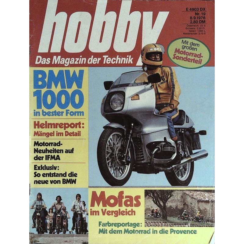Hobby Nr.19 / 8 September 1976 - BMW 1000 in bester Form