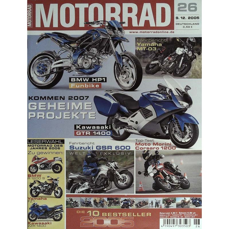 Motorrad Nr.26 / 9 Dezember 2005 - Geheime Projekte