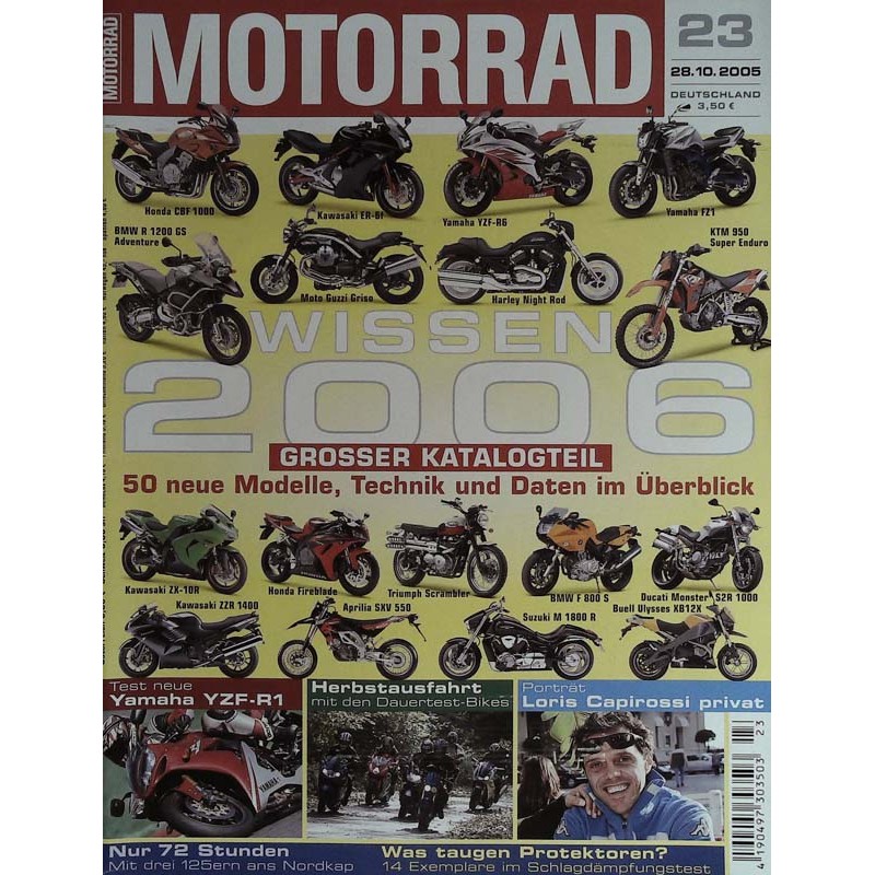 Motorrad Nr.23 / 28 Oktober 2005 - Wissen 2006