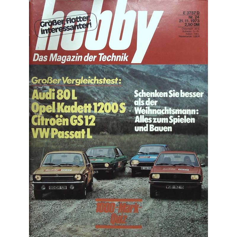 Hobby Nr.24 / 21 November 1973 - Großer Vergleichstest