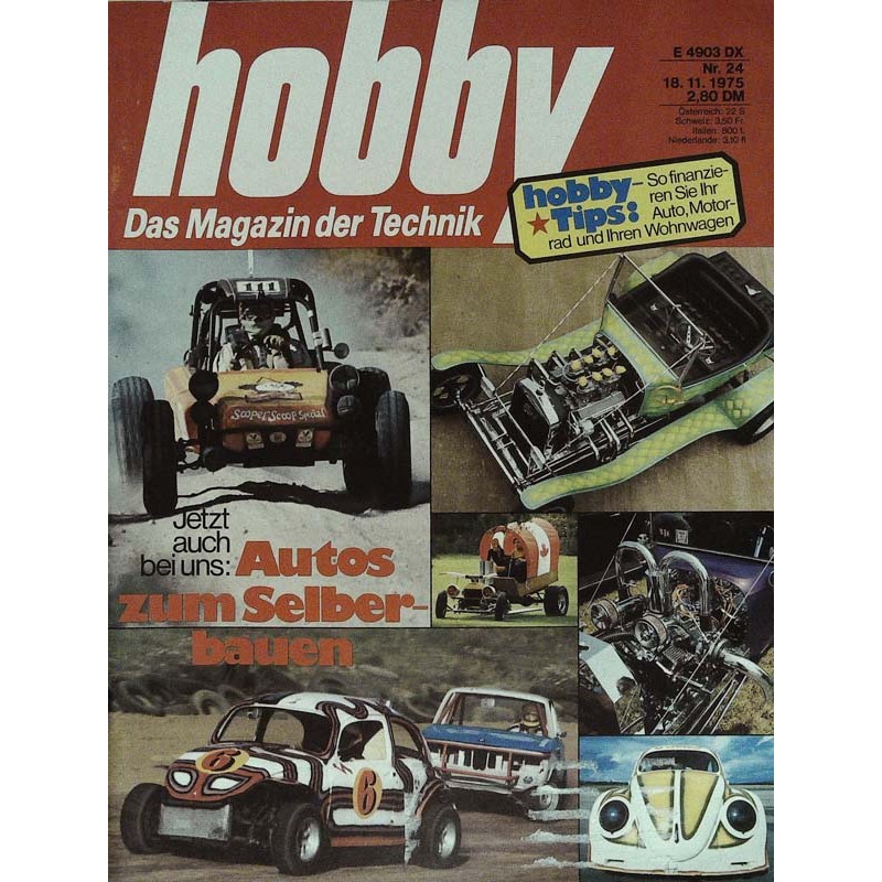 Hobby Nr.24 / 18 November 1975 - Autos zum Selberbauen