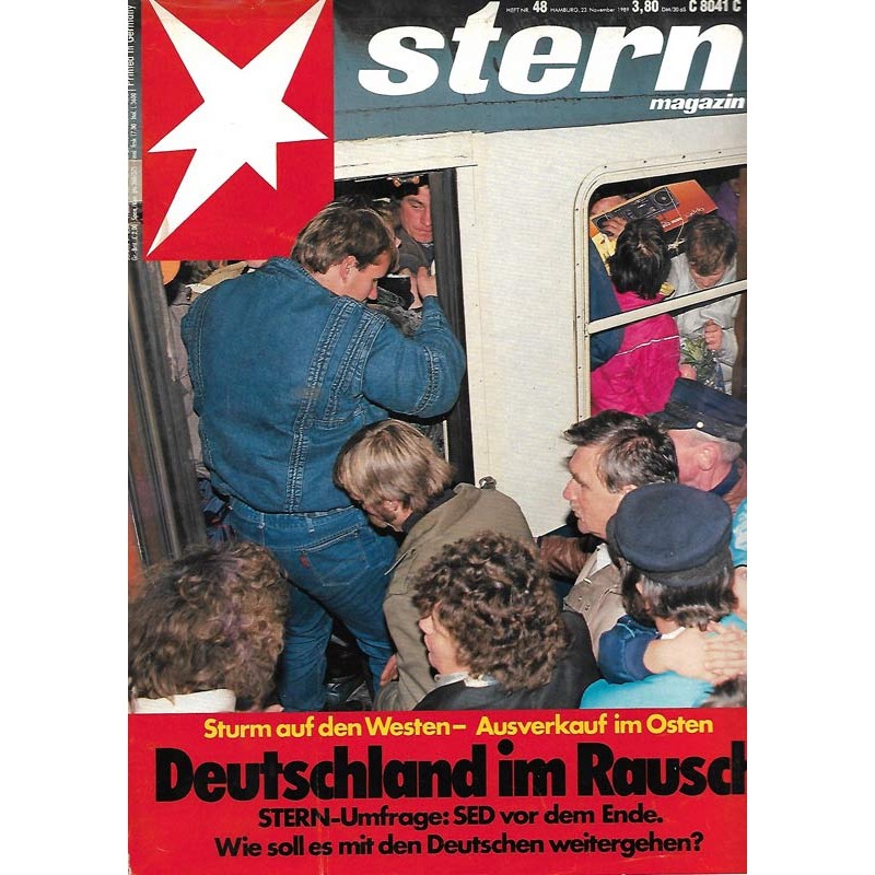 stern Heft Nr.48 / 23 November 1989 - Deutschland im Rausch
