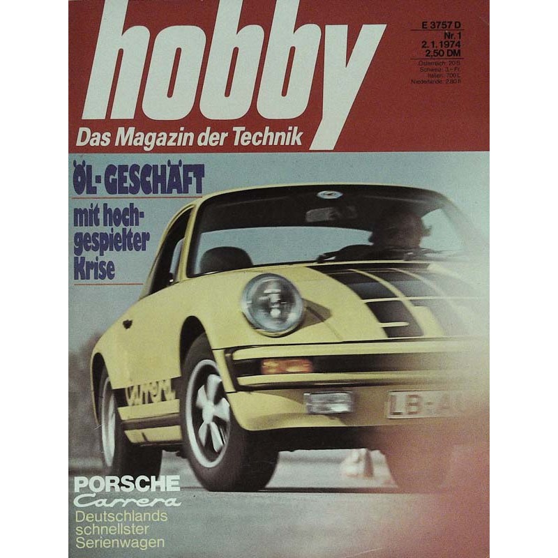 Hobby Nr.1 / 2 Januar 1974 - Porsche Carrera
