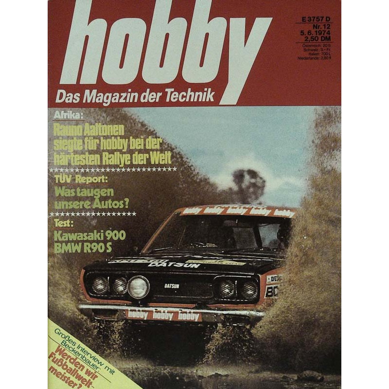 Hobby Nr.12 / 5 Juni 1974 - East African Safari Rallye