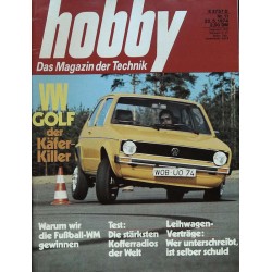 Hobby Nr.11 / 22 Mai 1974 - VW Golf der Käfer-Killer