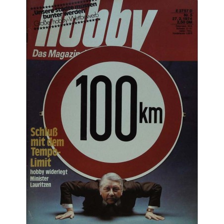 Hobby Nr.5 / 27 Februar 1974 - Schluß mit dem Tempolimit