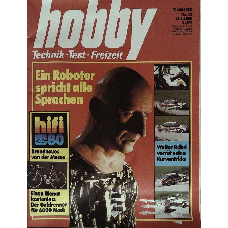 Hobby Nr.17 / 18 August 1980 - Ein Roboter spricht alle Sprachen