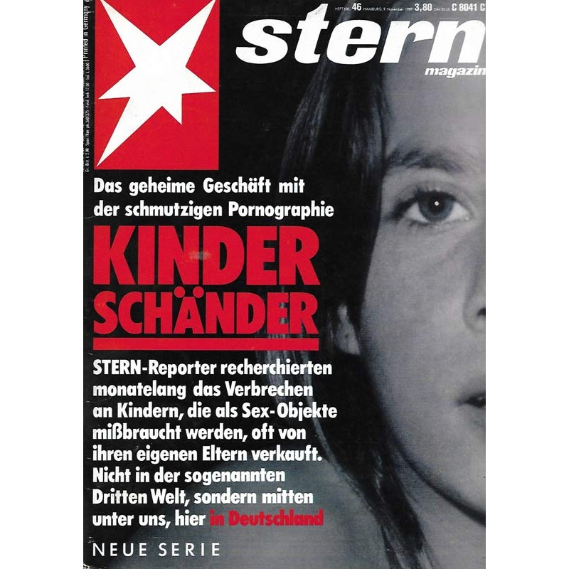 Stern Heft Nr 46 9 November 1989 Kinderschander Magazin