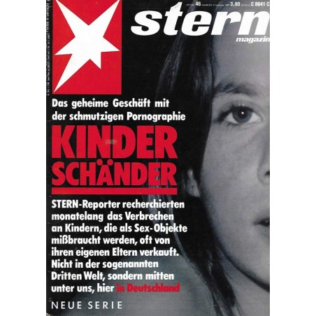 stern Heft Nr.46 / 9 November 1989 - Kinderschänder