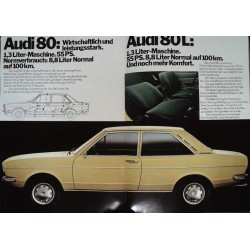 Audi 80. Die neue Leistungsklasse von 8/1973