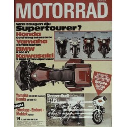 Motorrad Nr.14 / 9 Juli 1980 - Was taugen die Supertourer?