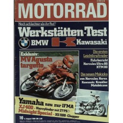 Motorrad Nr.16 / 6 August 1980 - Werkstätten Test