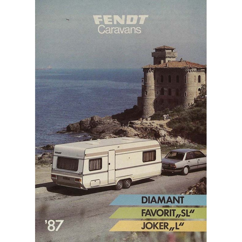Fendt Caravans Diamant, Favorit SL, Joker L Broschüre von 1987
