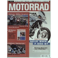 Das Motorrad Nr.5 / 16 Februar 2001 - Neue BMW F 650 ST