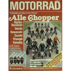 Motorrad Nr.3 / 6 Februar 1980 - Alle Chopper
