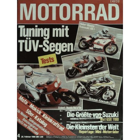 Motorrad Nr.4 / 20 Februar 1980 - Tuning mit TÜV-Segen