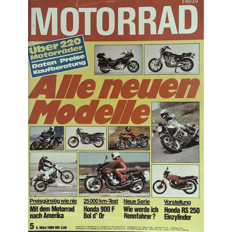 Motorrad Nr.5 / 5 März 1980 - Alle neuen Modelle