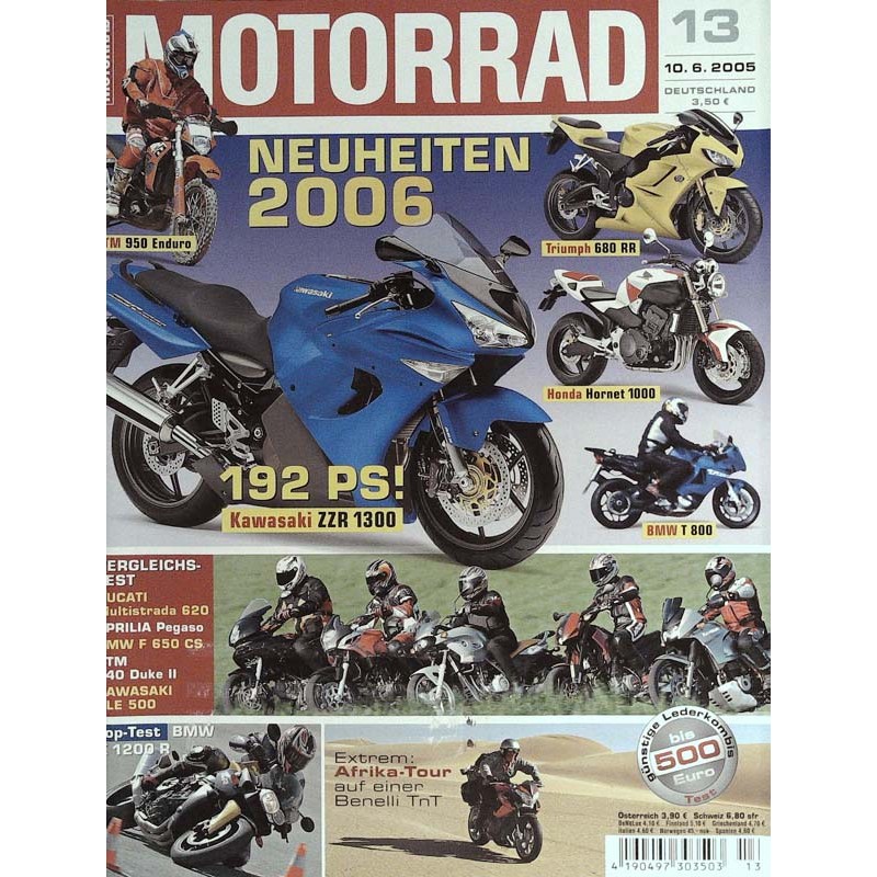 Motorrad Nr.13 / 10 Juni 2005 - Neuheiten für 2006